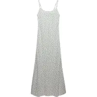 Superdry für Damen. W8012119A Bedrucktes Cami Maxikleid weiß (S), Lässig, Viskose, Ärmellos / Hosenträger