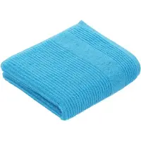 Vossen Handtuch "Tomorrow", blau (ice blau), B:50cm L:100cm, Webfrottier, Baumwolle, Handtücher, Handtuch