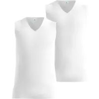 Odlo Funktionsunterwäsche Singlet Active Light mit Ausschnitt weiss Herren - 2er Pack