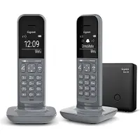 Siemens Gigaset Cl390 Duo Schnurloses Festnetztelefon Grau One Size / EU Plug 220V Grau One Size