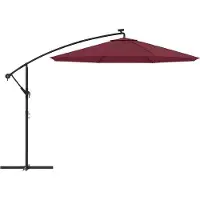 OEM Ersatztuch für Sonnenschirm - 350 cm - Rot - UV-beständig - für 8 Rippen