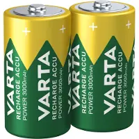 Varta Akku-Batterie Baby C, Ni/MH, 1,2 V, 3000 mAh 56714101402 (Pack à 2 Stück)