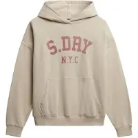 Superdry für Damen. W2012452A Athletic Essentials Relax beige Sweatshirt (XS), Lässig, Baumwolle