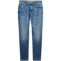 Superdry für Herren. M7011420A Blaue Skinny-Jeans im Vintage-Look (32/32), Lässig, Baumwolle, Denim