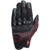 Dainese Ermex Schwarz Rot Lava Handschuhe Größe XL