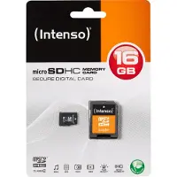 Intenso 16 GB microSDHC Karte Class 4 inkl. SD-Adapter