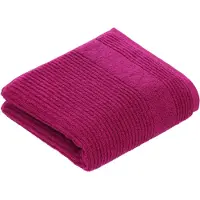 Vossen Handtuch "Tomorrow", pink (cranberry), B:50cm L:100cm, Webfrottier, Baumwolle, Handtücher, Handtuch