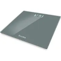 Terraillon TX 1500 GREY Elektronische Personenwaage, max. 150 kg Tragkraft, LCD-Infodisplay