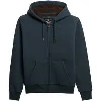 Superdry für Herren. M2014502A Borg Gefüttertes Sweatshirt Dunkelgrau (XS), Lässig, Baumwolle, Langarm