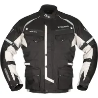 Modeka Tarex Motorrad Textiljacke Farbe: Schwarz/Hellgrau, Grösse: M