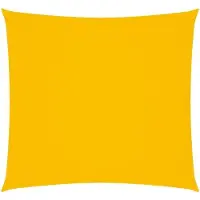OEM Vierkant Zonnescherm - 3x3 Meter - Gelber UV-Schutzschirm - Wasserdicht - 95% UV-Schutz - Komplett mit Befestigungskordeln - Ideal für Garten, Terrasse & Spielplatz