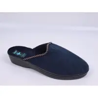 Adanex Damen Hausschuhe organic 29933 blau, geschlossene Spitze