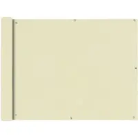 OEM Wasserfestes Balkonrollo 90x400 cm - Creme - Oxford-Stoff mit PolyurethanBeschichtung - Privatschutzrollo & Windabwehr - UV-beständig - inklusive 12m Seil - Luxus-Balkonrollo