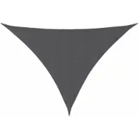 OEM Sonnenschirm Dreieckig - Schattentuch 3,5x3,5x4,9 m - Wasserabweisendes Oxford-Tuch - UV-beständig - Anthrazit