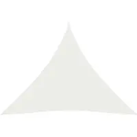 OEM Schattenschirm Dreieckig - 3 x 3 x 3 m - Weiß - 160 g/m² HDPE - 90% UV-Schutz - atmungsaktiv & wasserdicht Sonnenschirm - für Garten, Terrasse und Balkon