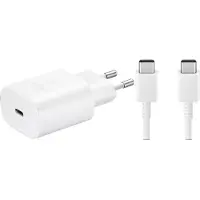 Samsung 25W USB-C Adapter mit 1m USB-C Kabel - Super Schnellladung - Weiß (bulk packed)