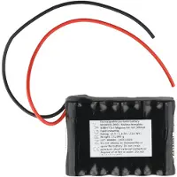 AccuCell Notleuchtenakku NiMH 12V 1800mAh F2x5 Mignon AA mit 200mm Kabel einseitig