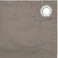OEM Balkon-Schutz - 90x400 cm - Privatschirm - Oxford-Stoff - Braun - Wind- und UV-schutz - Luxus-Schutzschirm Standardhöhe
