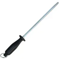 Schneider Abziehstahl / Wetzstahl, rund, Mit schwarzem Kunststoffgriff, Länge: 31 cm