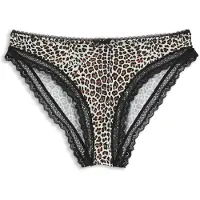 HUGO Slip aus elastischer Mikrofaser mit mittlerer Bundhöhe und Spitzenbesatz Grösse M