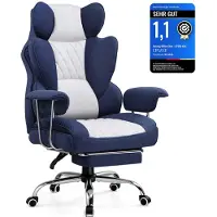 GTPLAYER Gaming Stuhl, Gamer Stuhl, Ergonomischer Bürostuhl mit Fußstütze verstellbare Lenden und Kopfkissen, Gaming Chair Gepolstert, Gaming Sessel