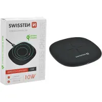 Swissten QI-Ladegerät, 10W Induktionsladegerät by – Schwarz