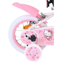 Volare Hello Kitty Kinderfahrrad - Mädchen - 12 Zoll - Rosa - Zwei Handbremsen
