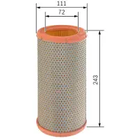 Bosch Luftfilter 1457433229 Filtereinsatz 243mm für PEUGEOT CITROËN