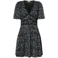 Pepe Jeans für Damen. PL9537733 Schwarzes Mencia-Kleid (S), Lässig, Polyester, Kurzarm
