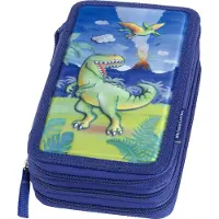Faber-Castell Stiftekoffer, dreistufig, Motiv: Dinosaurier, leer