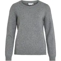 Vila Rundhalspullover "VIRIL O-NECK L/S KNIT TOP - NOOS" Viskosemischung, regular fit