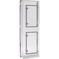 Hager ZAY750AT Zählerfeldabdeckung, Zubehör, IP54, 750 mm, Klarsicht, mit Tür, für 3.HZ