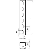Obo Bettermann Bettermann Vertr U-Stiel 50x30x3000mm US 3 300 FS