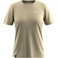 Salewa - Women's Eagle Minilogo Alpine Merino T-Shirt - Merinoshirt Gr 34 beige