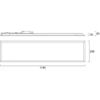 Sylvania LED-Einbaupanel START, weiß, 120x30 cm, DALI, CCT 33 W UGR19