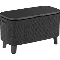 Keter Gartentisch Bevy Bar Cool Graphit Rattan