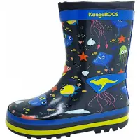 Kangaroos K-Summerrain Kinderschuhe Jungen Gummistiefel Blau Freizeit