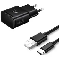Samsung Original Netzteil Schnell Ladegerät + USB C Ladekabel EP-TA200 Fast Charger Datenkabel Netzladegerät Ladeadapter Galaxy S9 S10 S20 / S20 Plus