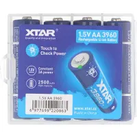 XTAR 4x AA 1.5V 3960Wh typisch 2500mAh Li-ion Akku wiederaufladbar 1,5V nur mit speziellem Ladegerät