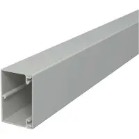 OBO 6025633 Wand- und Deckenkanal mit Bodenlochung 40x60x2000 Polyvinylchlorid steingrau RAL 7030 WDK40060GR - 32 Meter