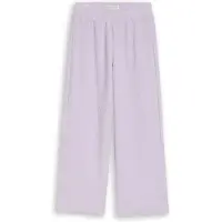 Tom Tailor Stoffhose , Mädchen, Gr. 92, N-Gr, lila (cool lila), Web, Obermaterial: 99% Polyester, 1% Elasthan, Strukturmuster, unifarben, loose fit lang, Hosen Stoffhose, mit elastischem Bund