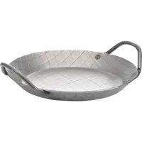 GSW Servierpfanne "Eisen", silberfarben, H:3cm Ø:24cm, Pfannen, Servierpfanne, Pfanne aus rauten geschmiedetem Eisen in starker Gastro-Qualität