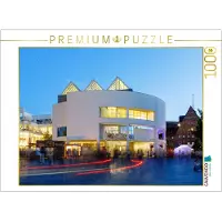 CALVENDO Puzzle Stadthaus von Richard Meier am Münsterplatz im Abendlicht | 1000 Teile Lege-Größe 64 × 48 cm Foto-Puzzle für glückliche Stunden