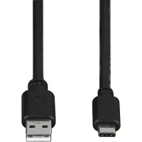 Hama USB zu USB-C Kabel 25 cm Schwarz – Lade- und Datenkabel