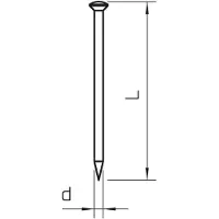 OBO Bettermann Vertr Stahlnadel gehärtet 2x30mm Stahl blank 362 30 BK 100 Stk