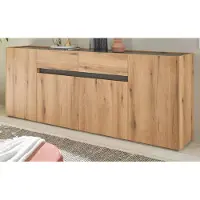 Furn.Design Sideboard "Center" in Evoke Eiche und grau Kommode 223 x 87 cm