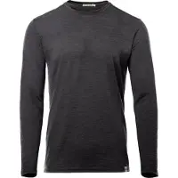Aclima - Lightwool 180 Crewneck - Merinoshirt Gr S grau/schwarz