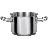 GSW Gemüsetopf "Le Chef", silber (silberfarben), H:15,5cm Ø:16cm, Töpfe, Gemüsetopf, Topf aus hochwertigem Edelstahl 18/10 in Gastro-Qualität