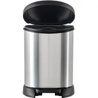 Curver Metallic's Abfallbehälter 5 Liter, metallic-Silber