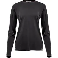Aclima - Women's Lightwool 180 Crewneck - Merinoshirt Gr L schwarz